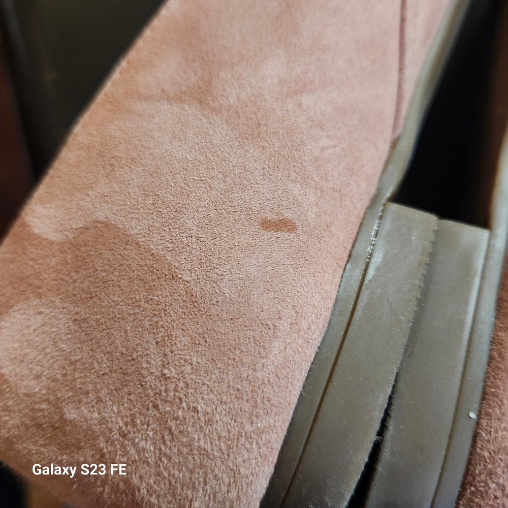 Vionic Carmela Sz 7.5 Dusty Petal Pink Suede Laser Cut Pointed Toe Ballet Flats - Picture 10 of 10